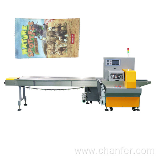 automatic horizontal chocolate flow pack machine